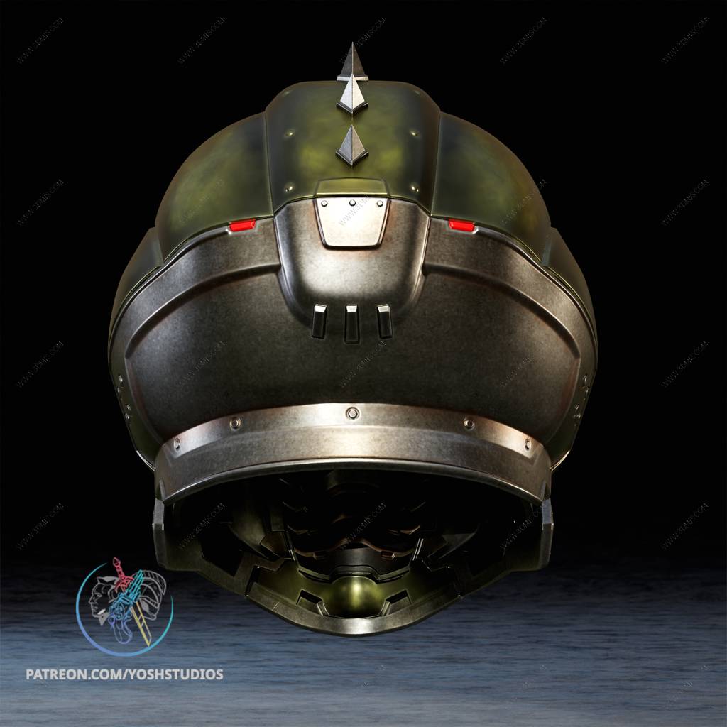 P站图纸印象馆 Yosh 毁灭战士头盔 Yosh 毁灭战士头盔