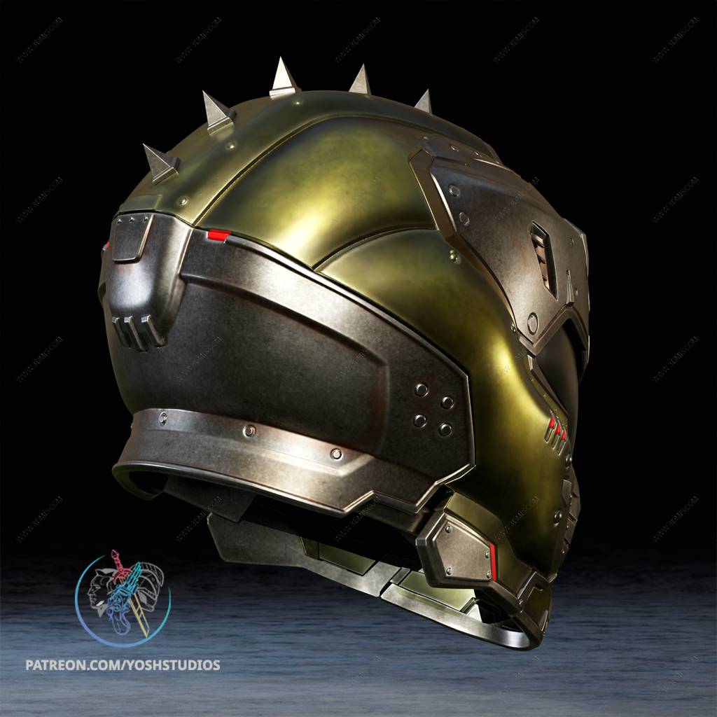 P站图纸印象馆 Yosh 毁灭战士头盔 Yosh 毁灭战士头盔