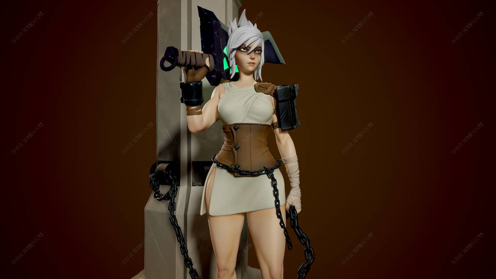 P站图纸印象馆 Inaki Sculpts 英雄联盟 锐雯 Inaki Sculpts 英雄联盟 锐雯