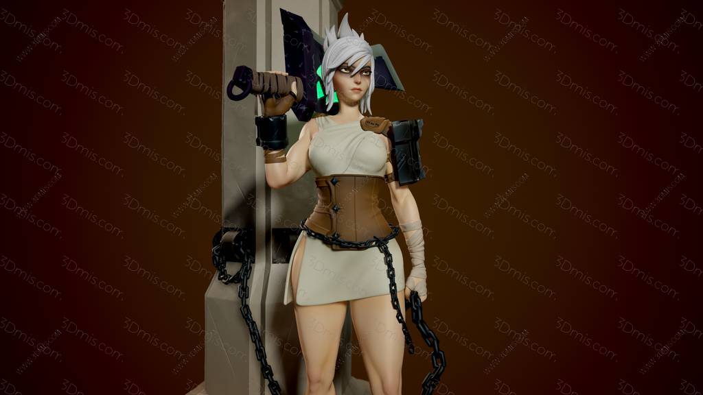 P站图纸印象馆 Inaki Sculpts 英雄联盟 锐雯 Inaki Sculpts 英雄联盟 锐雯