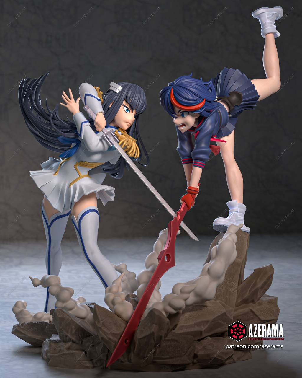 P站图纸印象馆 Azerama 斩服少女 缠流子和鬼龙院皐月 Azerama 斩服少女 缠流子和鬼龙院皐月