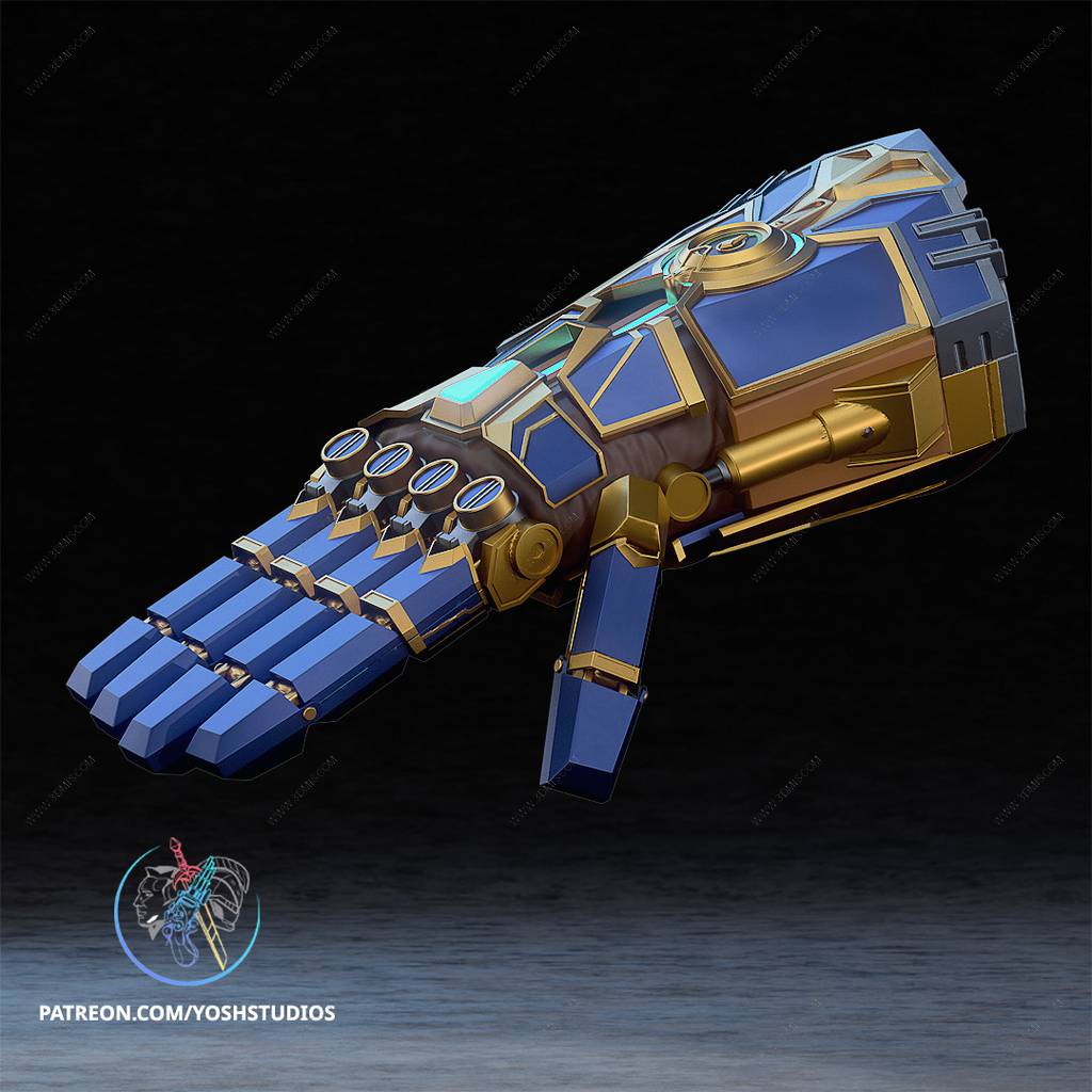 P站图纸印象馆 Yosh 英雄联盟 蔚的拳套 Yosh 英雄联盟 蔚的拳套