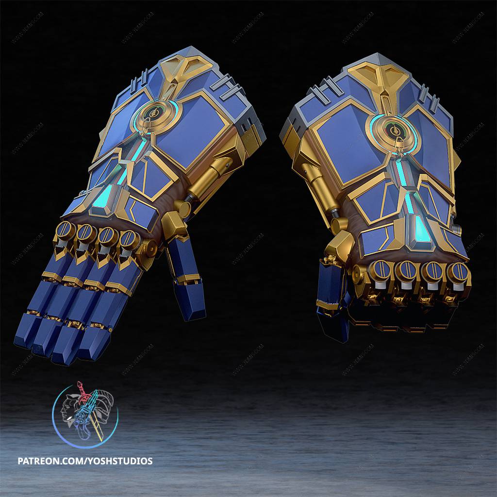 P站图纸印象馆 Yosh 英雄联盟 蔚的拳套 Yosh 英雄联盟 蔚的拳套