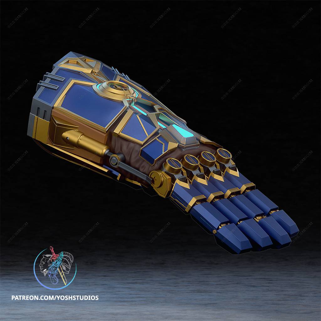 P站图纸印象馆 Yosh 英雄联盟 蔚的拳套 Yosh 英雄联盟 蔚的拳套