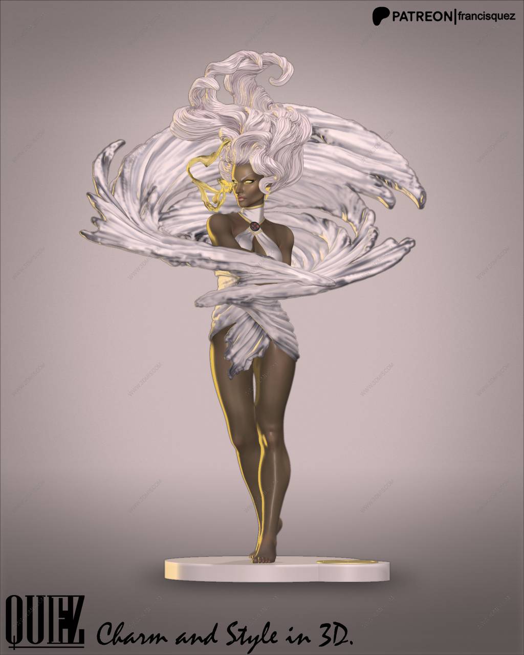 P站图纸印象馆 Francis Quez 漫威 暴风女 Francis Quez 漫威 暴风女