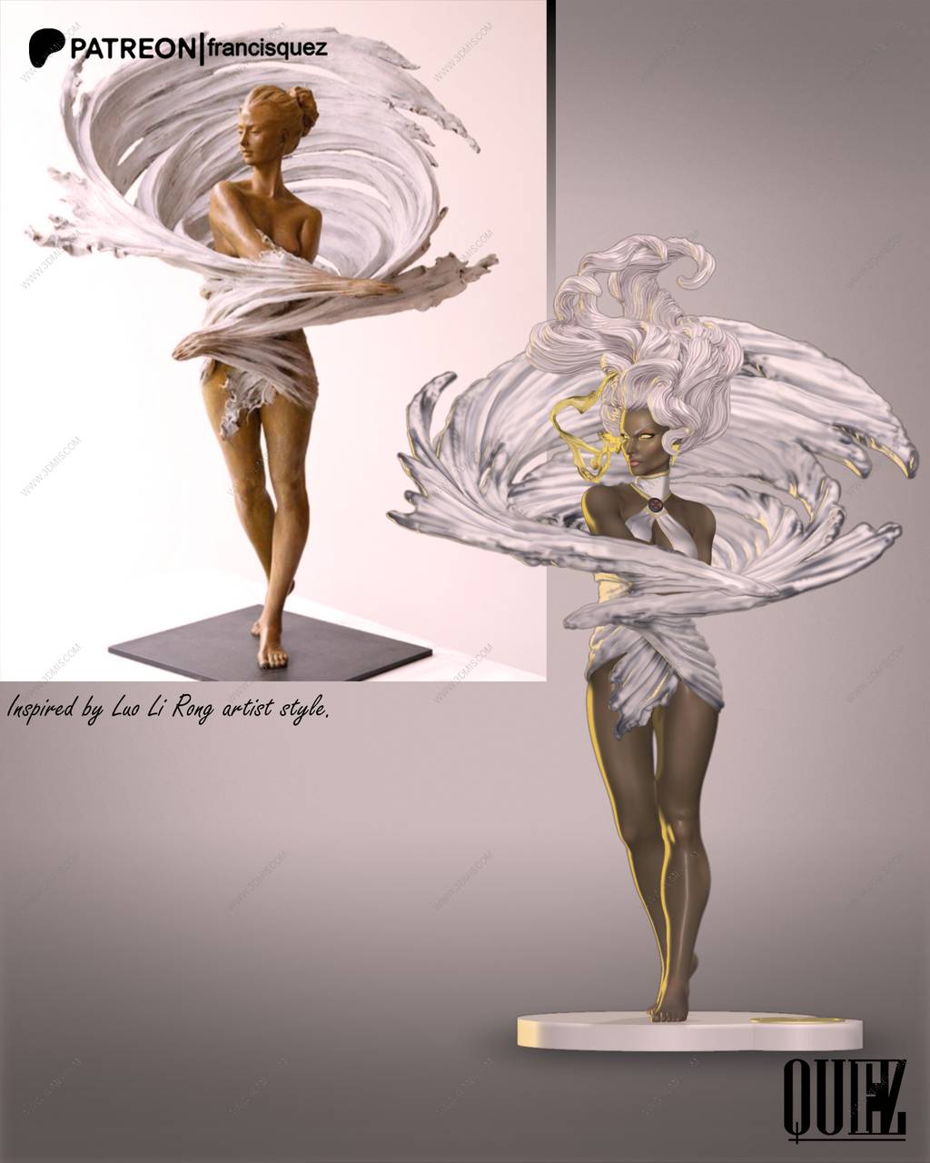 P站图纸印象馆 Francis Quez 漫威 暴风女 Francis Quez 漫威 暴风女