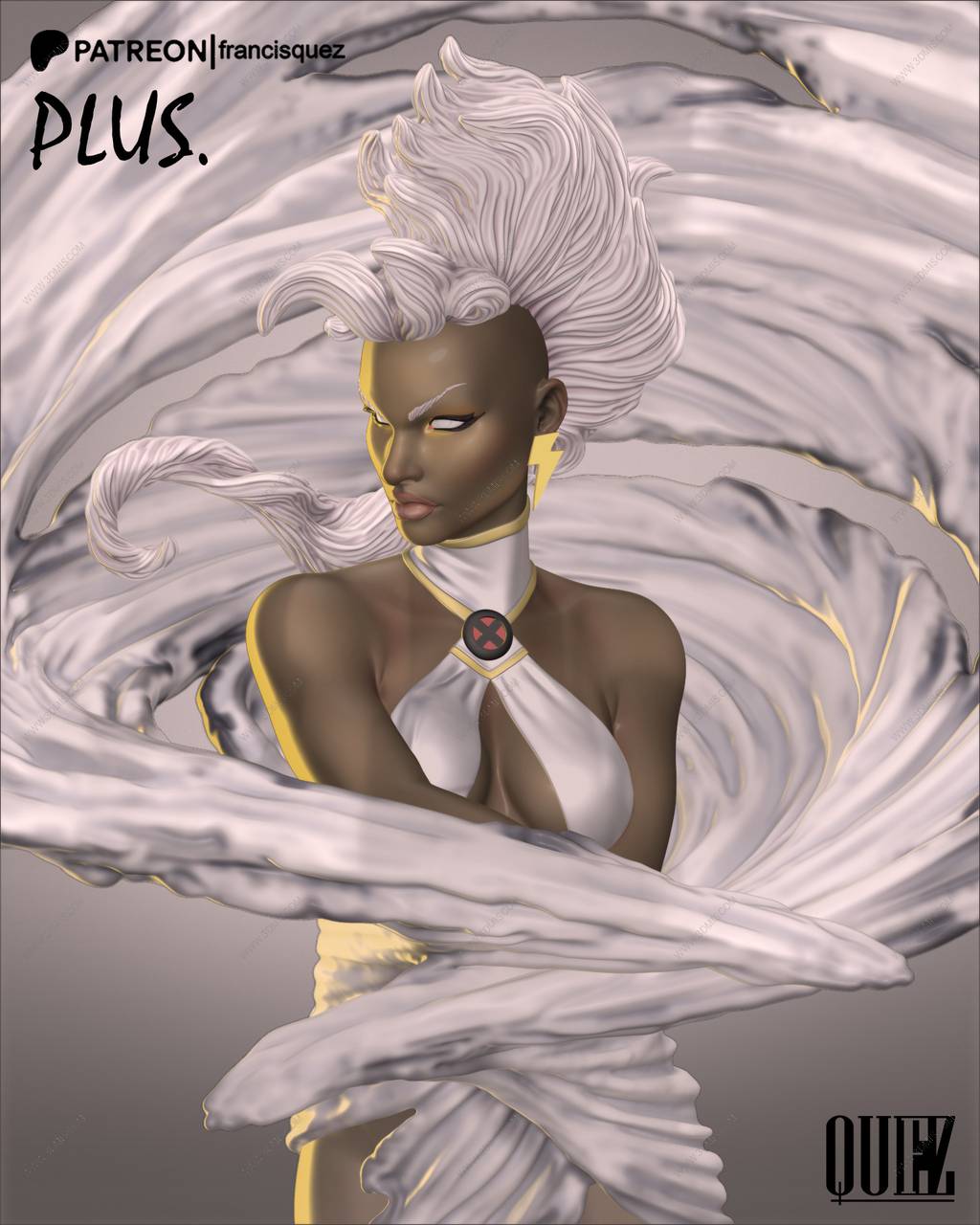 P站图纸印象馆 Francis Quez 漫威 暴风女 Francis Quez 漫威 暴风女