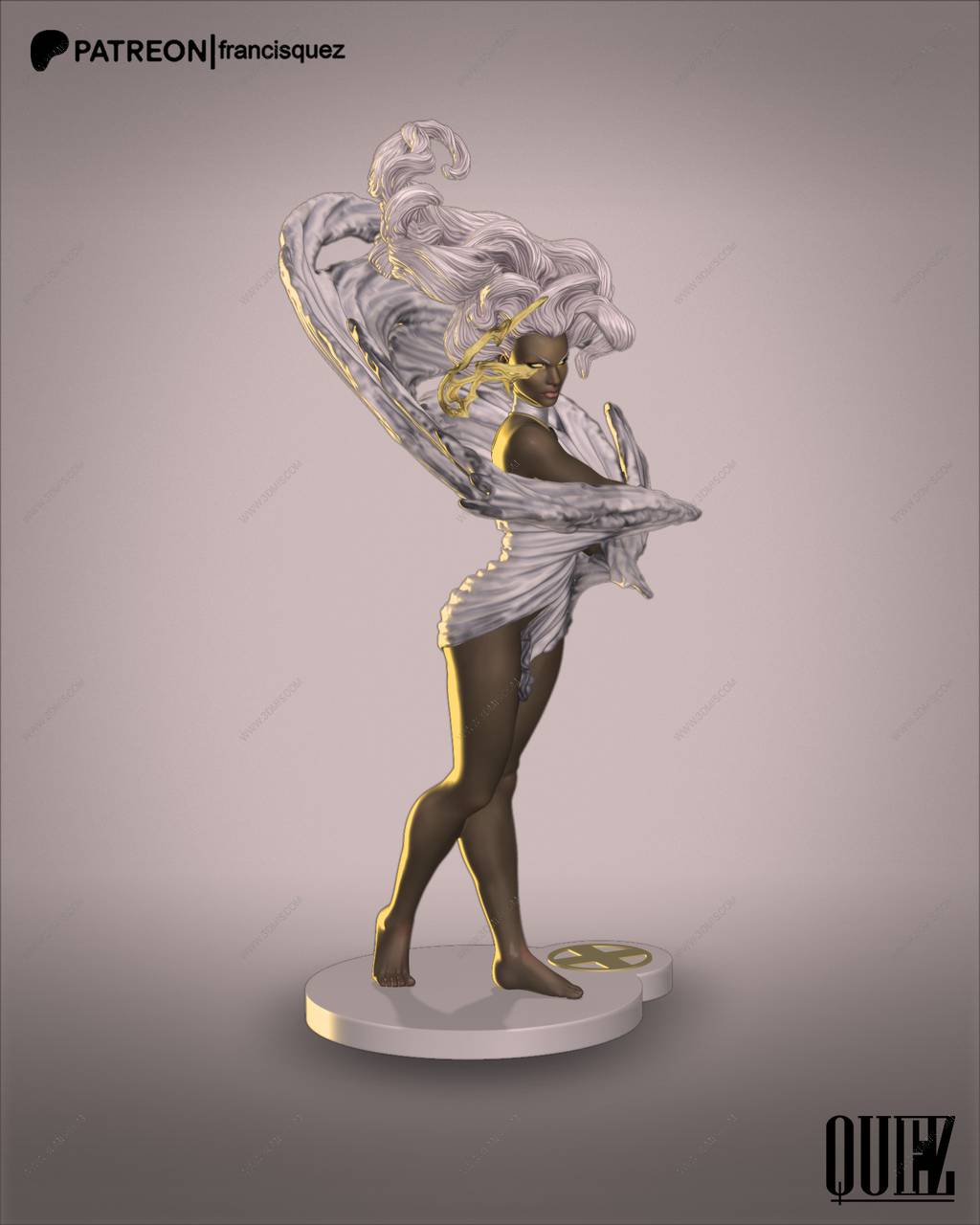 P站图纸印象馆 Francis Quez 漫威 暴风女 Francis Quez 漫威 暴风女