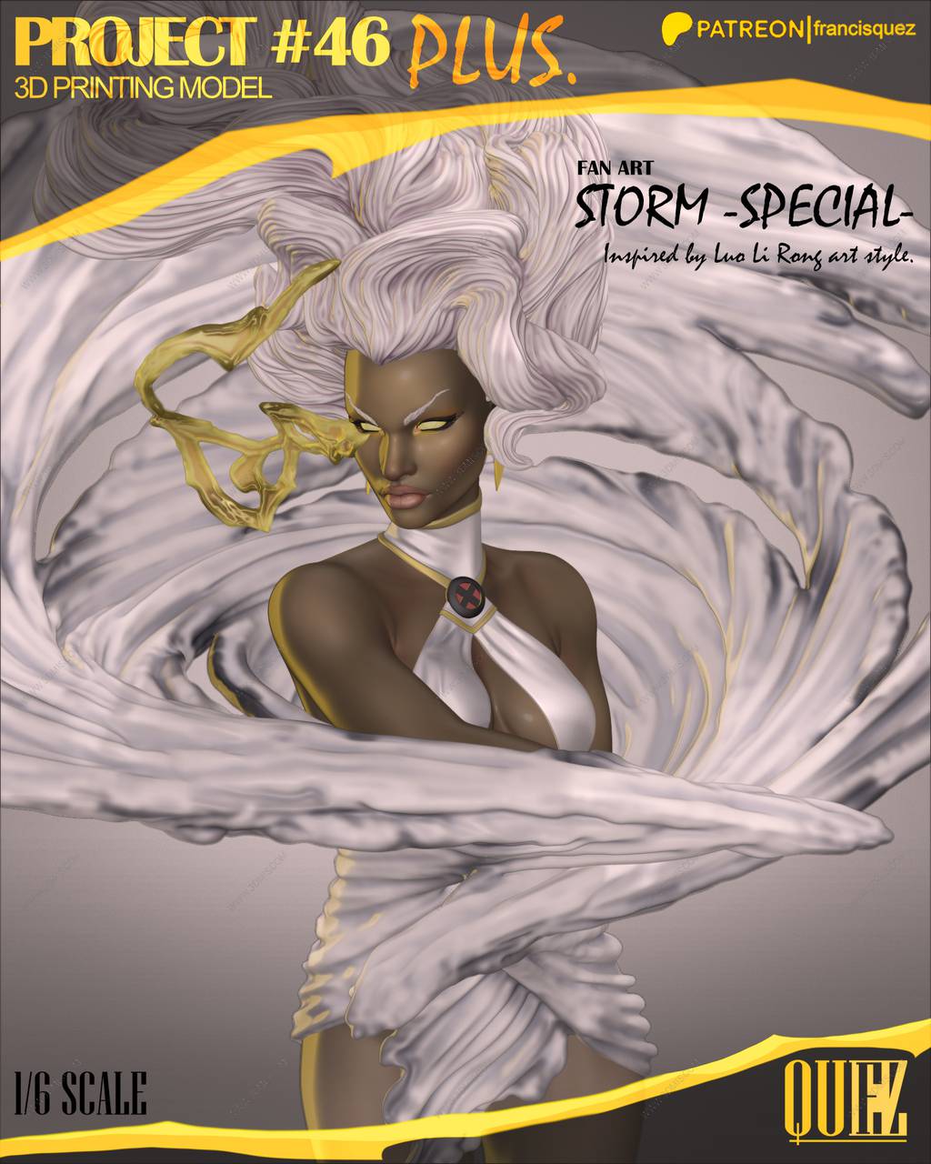 P站图纸印象馆 Francis Quez 漫威 暴风女 Francis Quez 漫威 暴风女