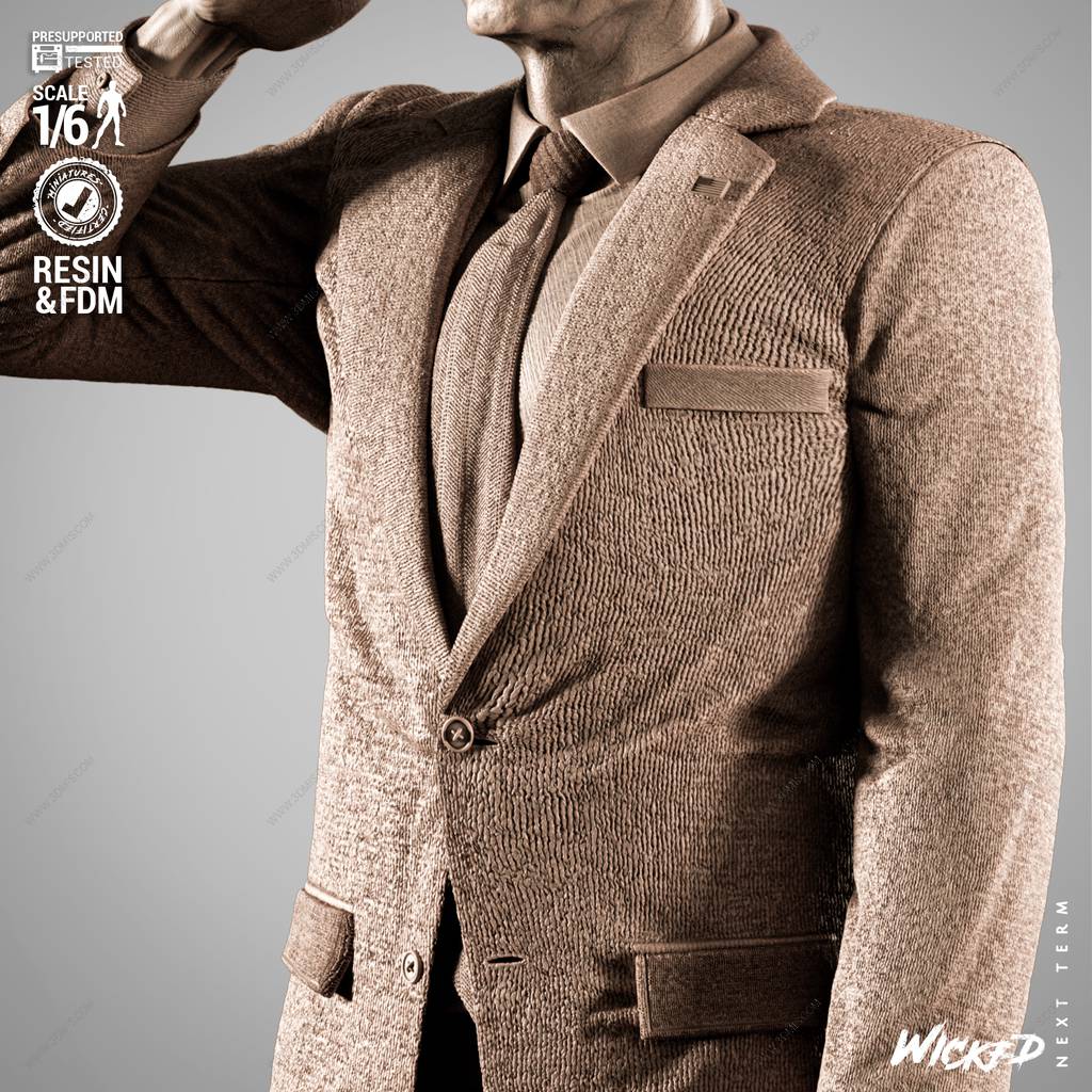 P站图纸印象馆 3DWicked 漫威 雷霆将军罗斯 3DWicked 漫威 雷霆将军罗斯