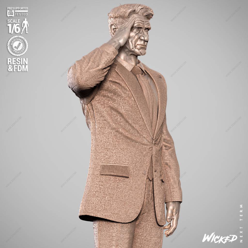 P站图纸印象馆 3DWicked 漫威 雷霆将军罗斯 3DWicked 漫威 雷霆将军罗斯