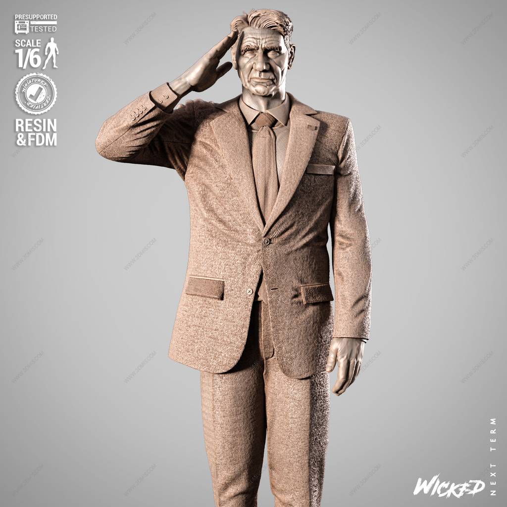 P站图纸印象馆 3DWicked 漫威 雷霆将军罗斯 3DWicked 漫威 雷霆将军罗斯