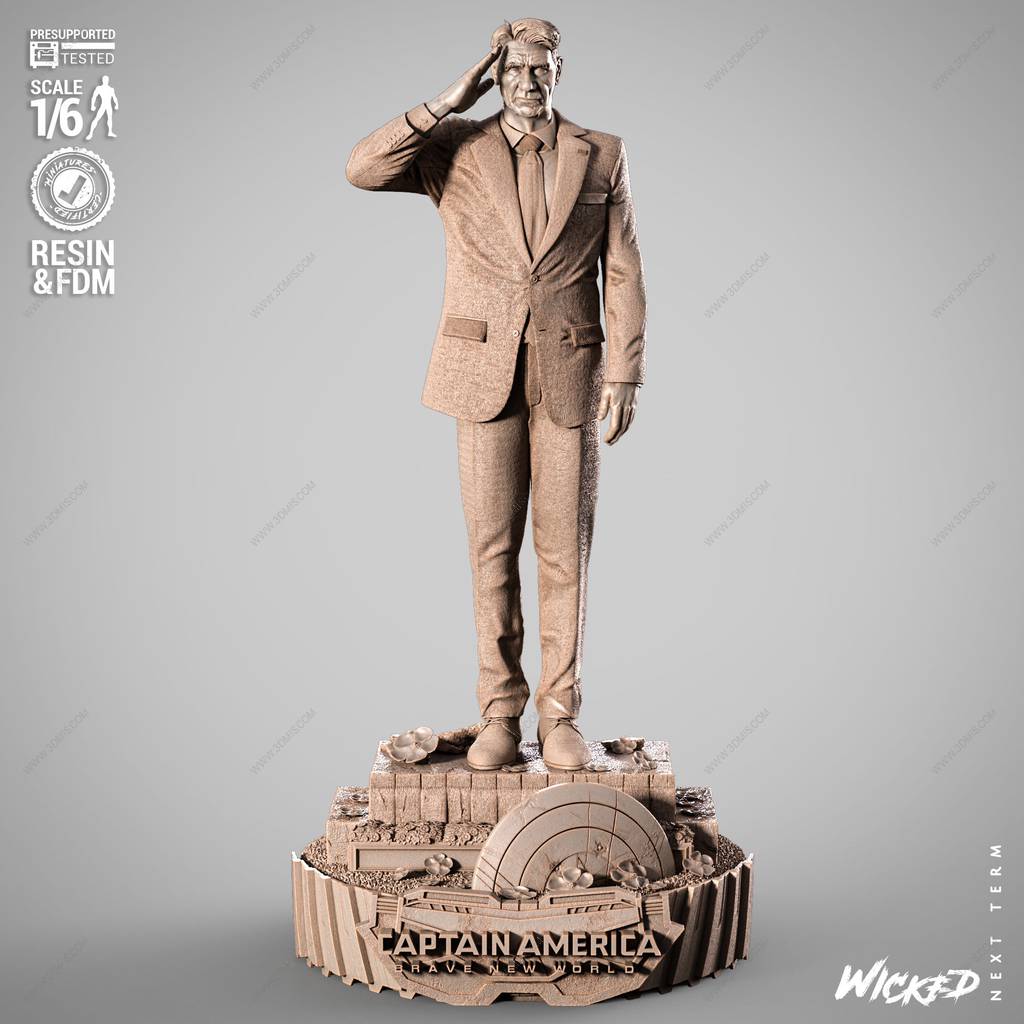 P站图纸印象馆 3DWicked 漫威 雷霆将军罗斯 3DWicked 漫威 雷霆将军罗斯