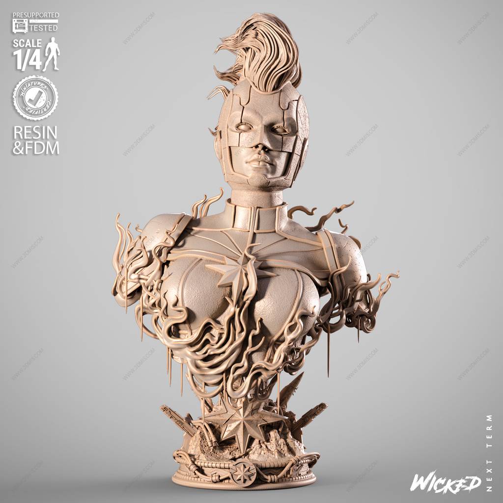 P站图纸印象馆 3DWicked 漫威 惊奇队长 3DWicked 漫威 惊奇队长