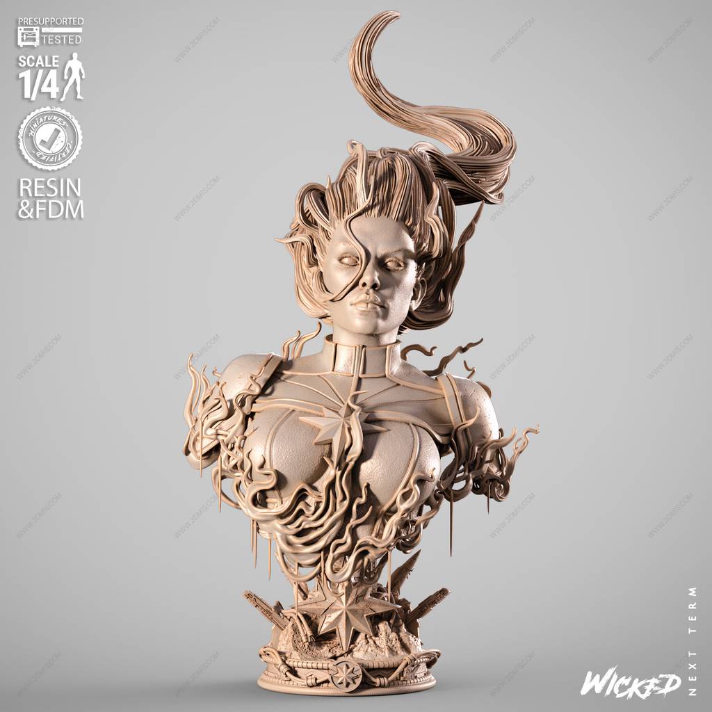 P站图纸印象馆 3DWicked 漫威 惊奇队长 3DWicked 漫威 惊奇队长