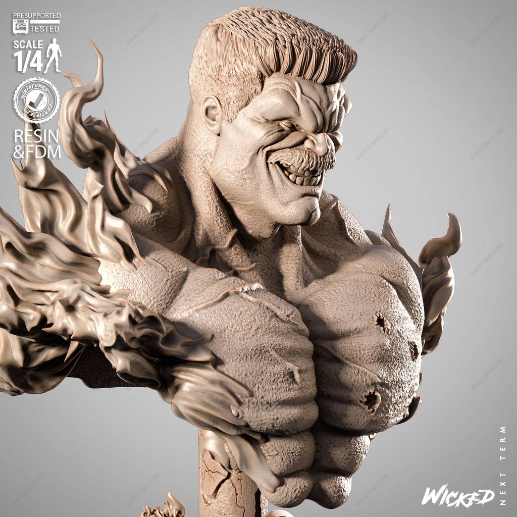 P站图纸印象馆 3DWicked 漫威 红巨人 3DWicked 漫威 红巨人