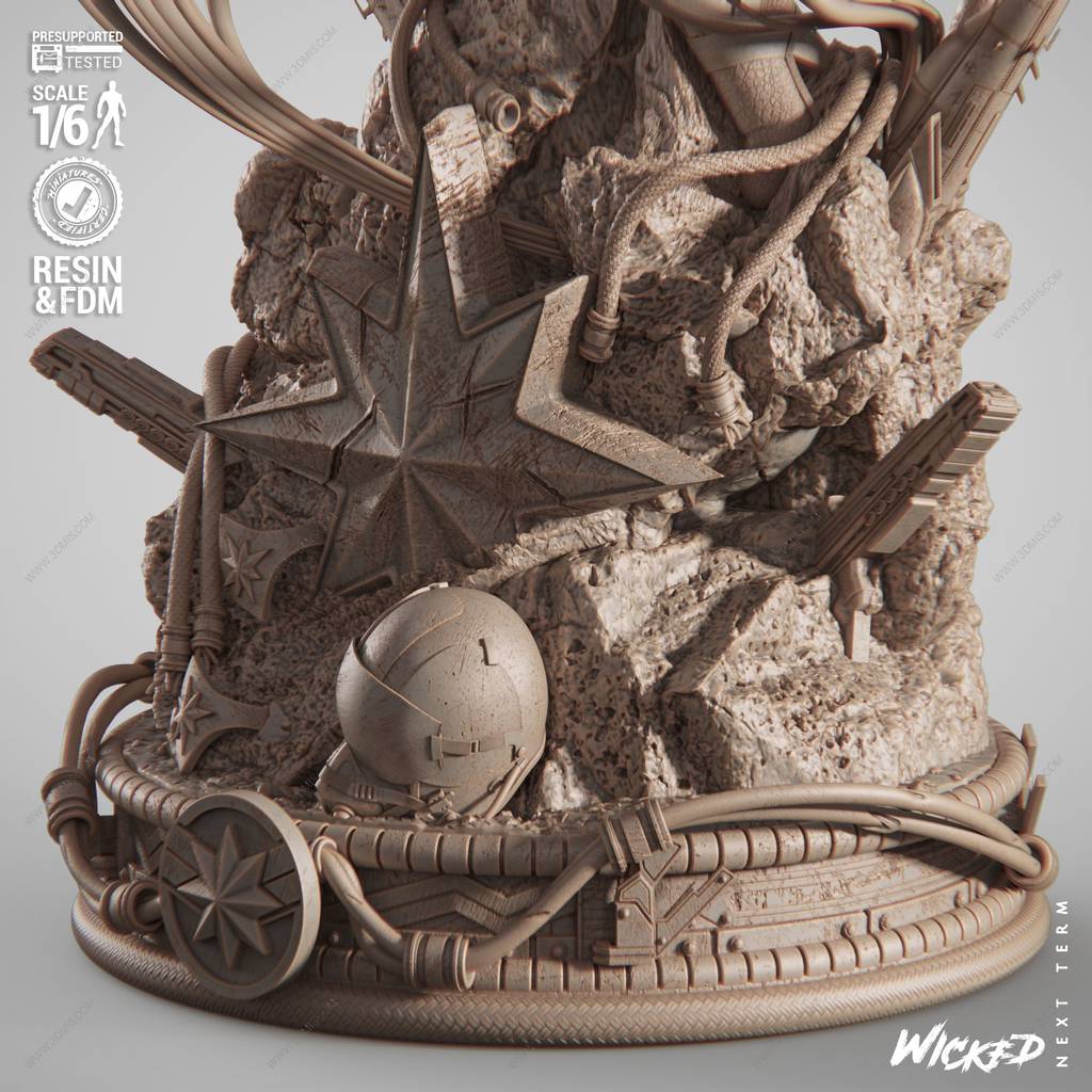 P站图纸印象馆 3DWicked 漫威 惊奇队长 3DWicked 漫威 惊奇队长