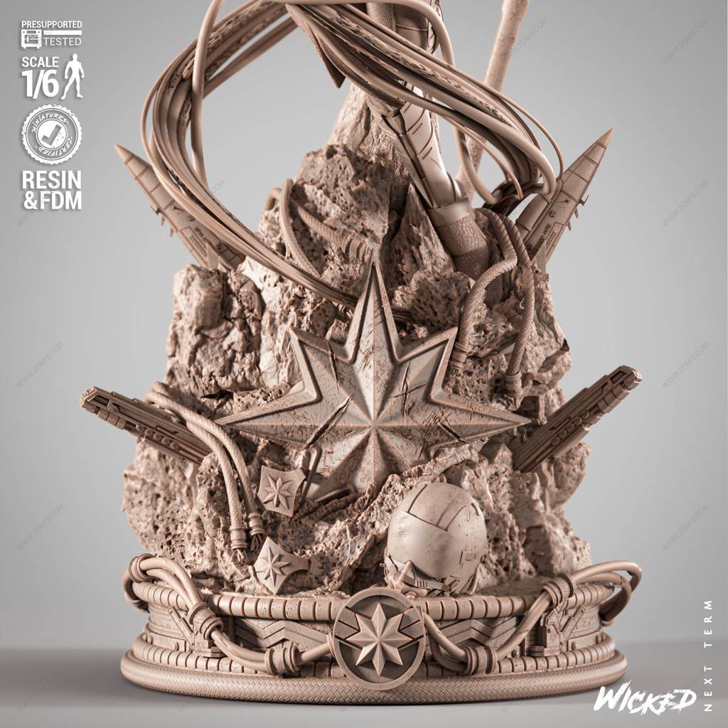 P站图纸印象馆 3DWicked 漫威 惊奇队长 3DWicked 漫威 惊奇队长