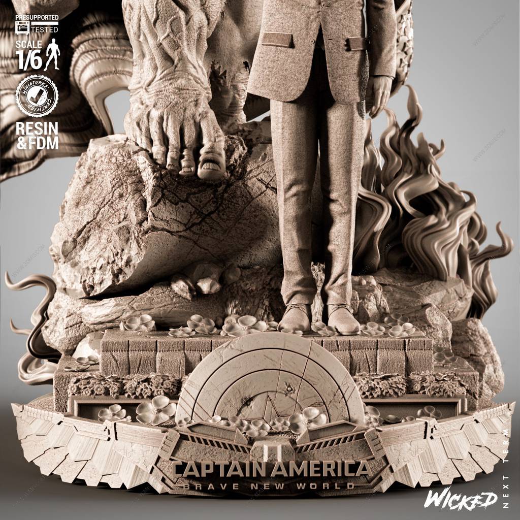 P站图纸印象馆 3DWicked 漫威 红巨人 雷霆将军罗斯 3DWicked 漫威 红巨人 雷霆将军罗斯