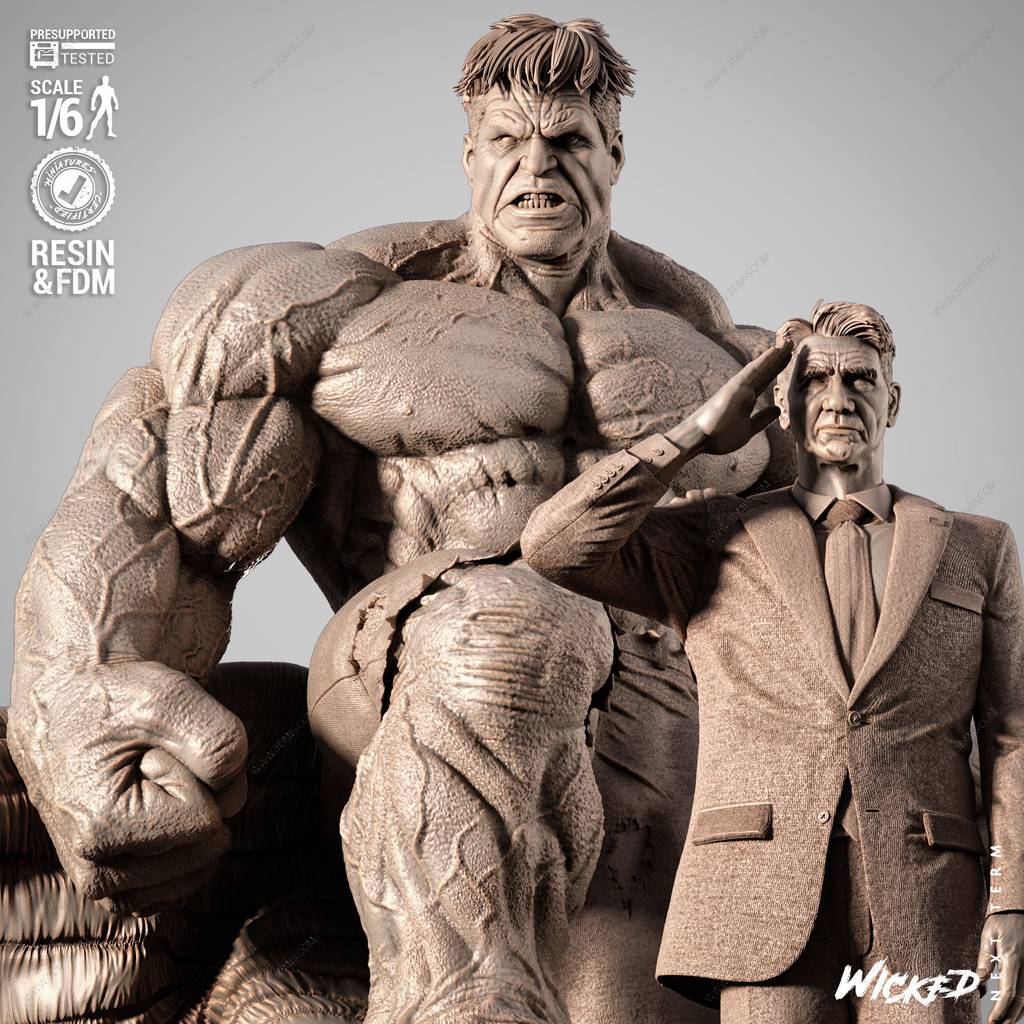 P站图纸印象馆 3DWicked 漫威 红巨人 雷霆将军罗斯 3DWicked 漫威 红巨人 雷霆将军罗斯