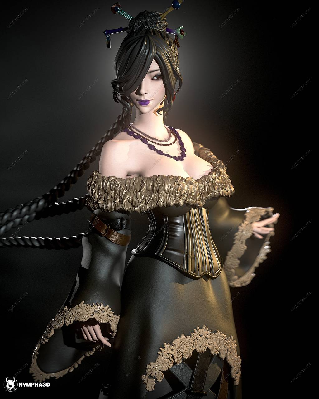 P站图纸印象馆 NYMPHA 3D 最终幻想 露露 NYMPHA 3D 最终幻想 露露