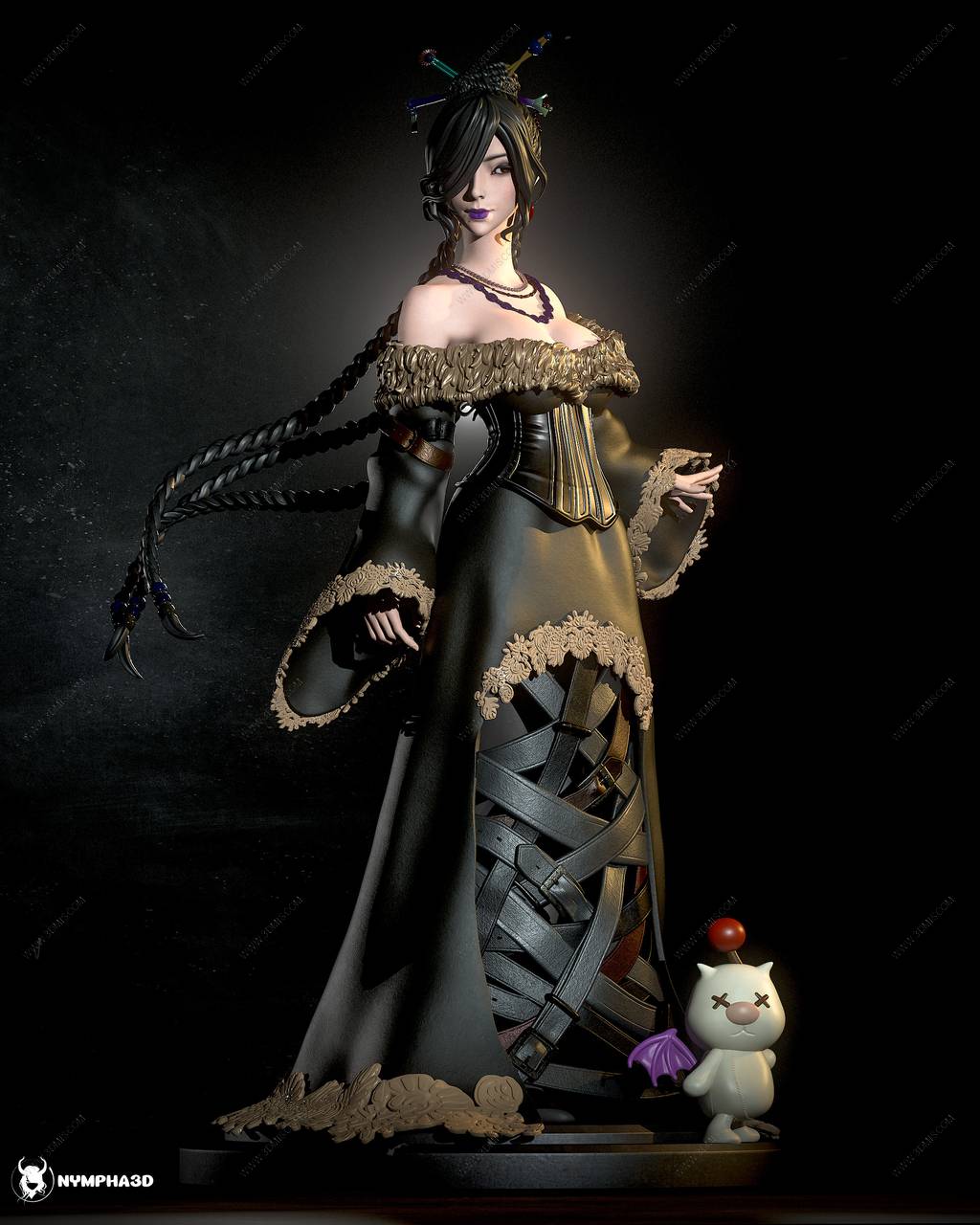 P站图纸印象馆 NYMPHA 3D 最终幻想 露露 NYMPHA 3D 最终幻想 露露