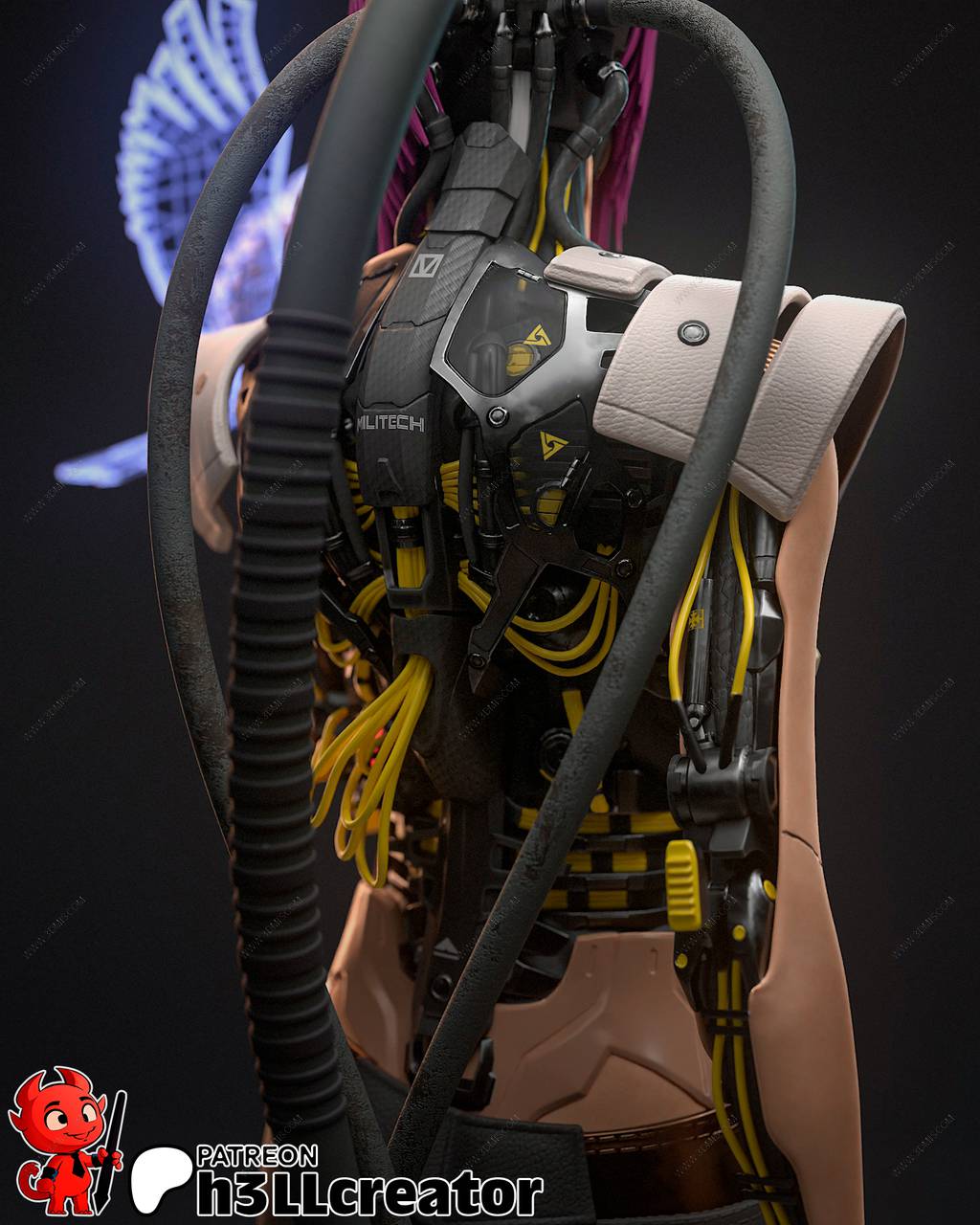 P站图纸印象馆 H3LL 赛博朋克 百灵鸟 宋昭美 H3LL 赛博朋克 百灵鸟 宋昭美