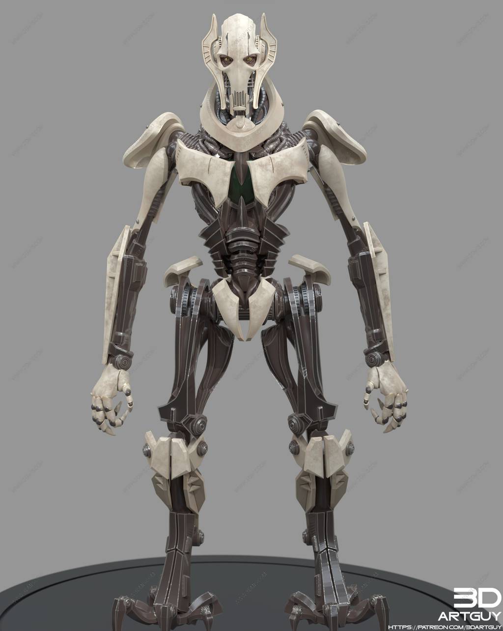 P站图纸印象馆 3DArtGuy 星球大战 格里弗斯将军 3DArtGuy 星球大战 格里弗斯将军