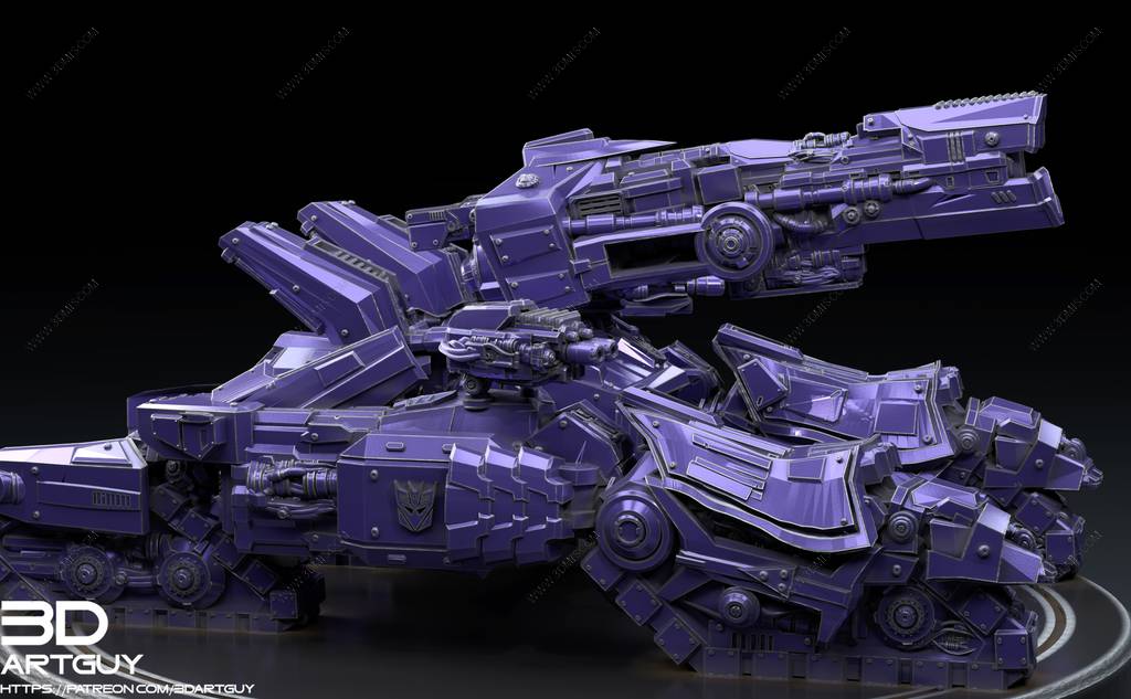 P站图纸印象馆 3DArtGuy 变形金刚 震荡波 3DArtGuy 变形金刚 震荡波