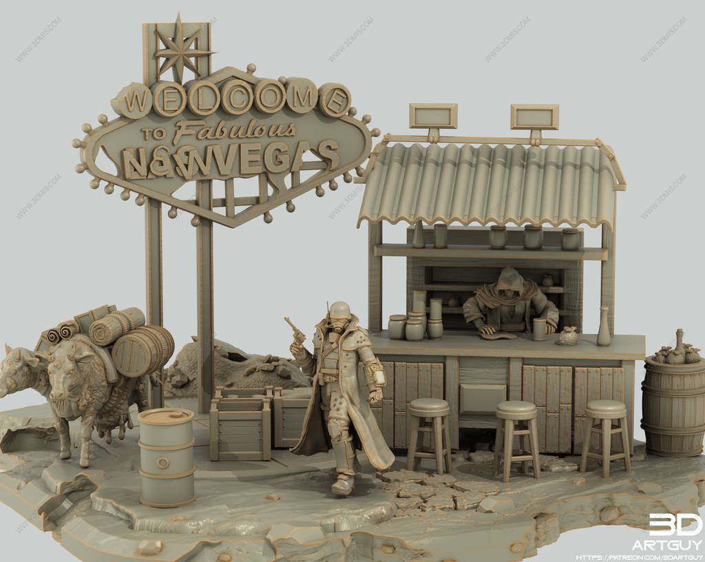 P站图纸印象馆 3DArtGuy 辐射 NCR游骑兵 3DArtGuy 辐射 NCR游骑兵