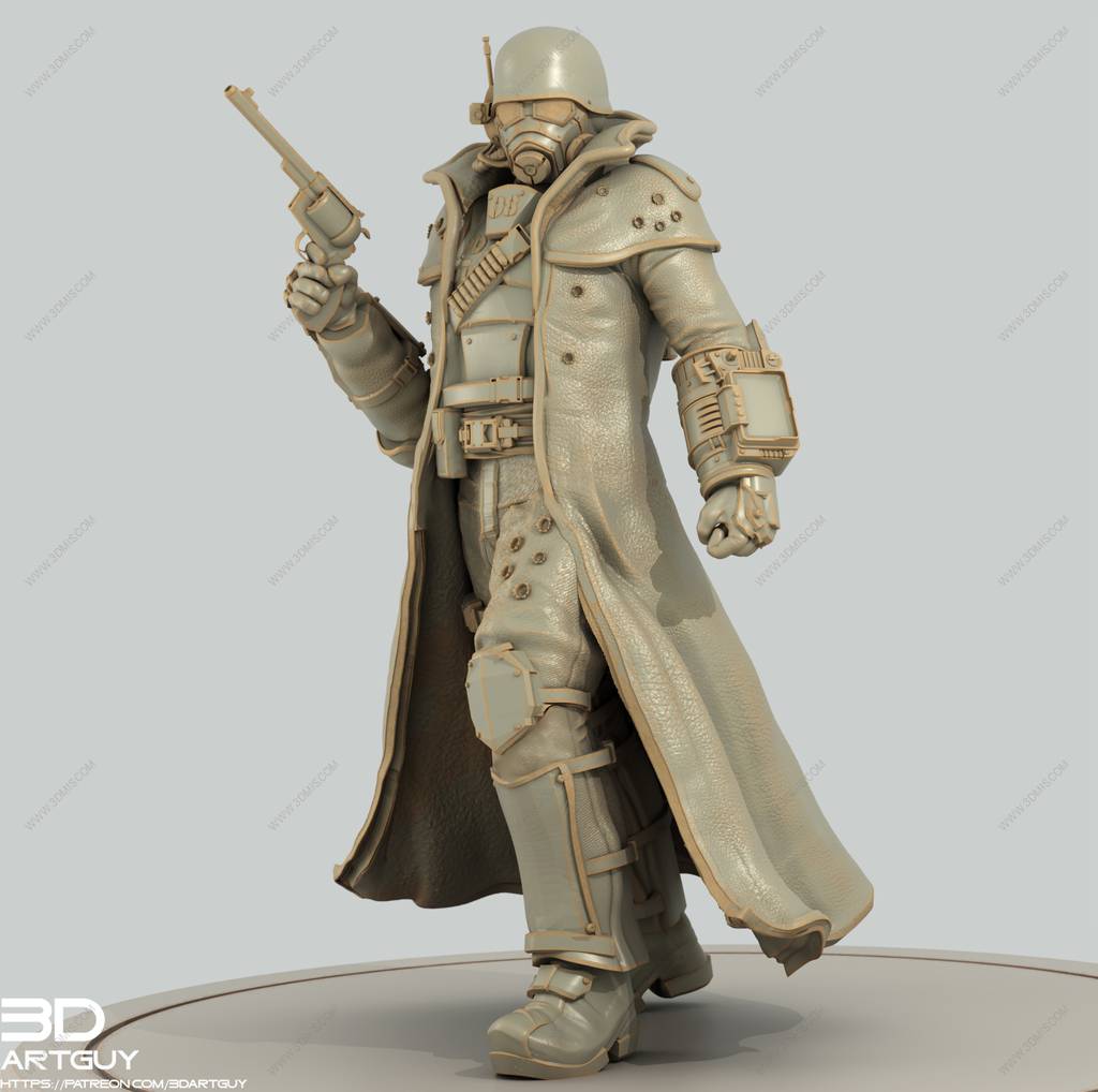 P站图纸印象馆 3DArtGuy 辐射 NCR游骑兵 3DArtGuy 辐射 NCR游骑兵