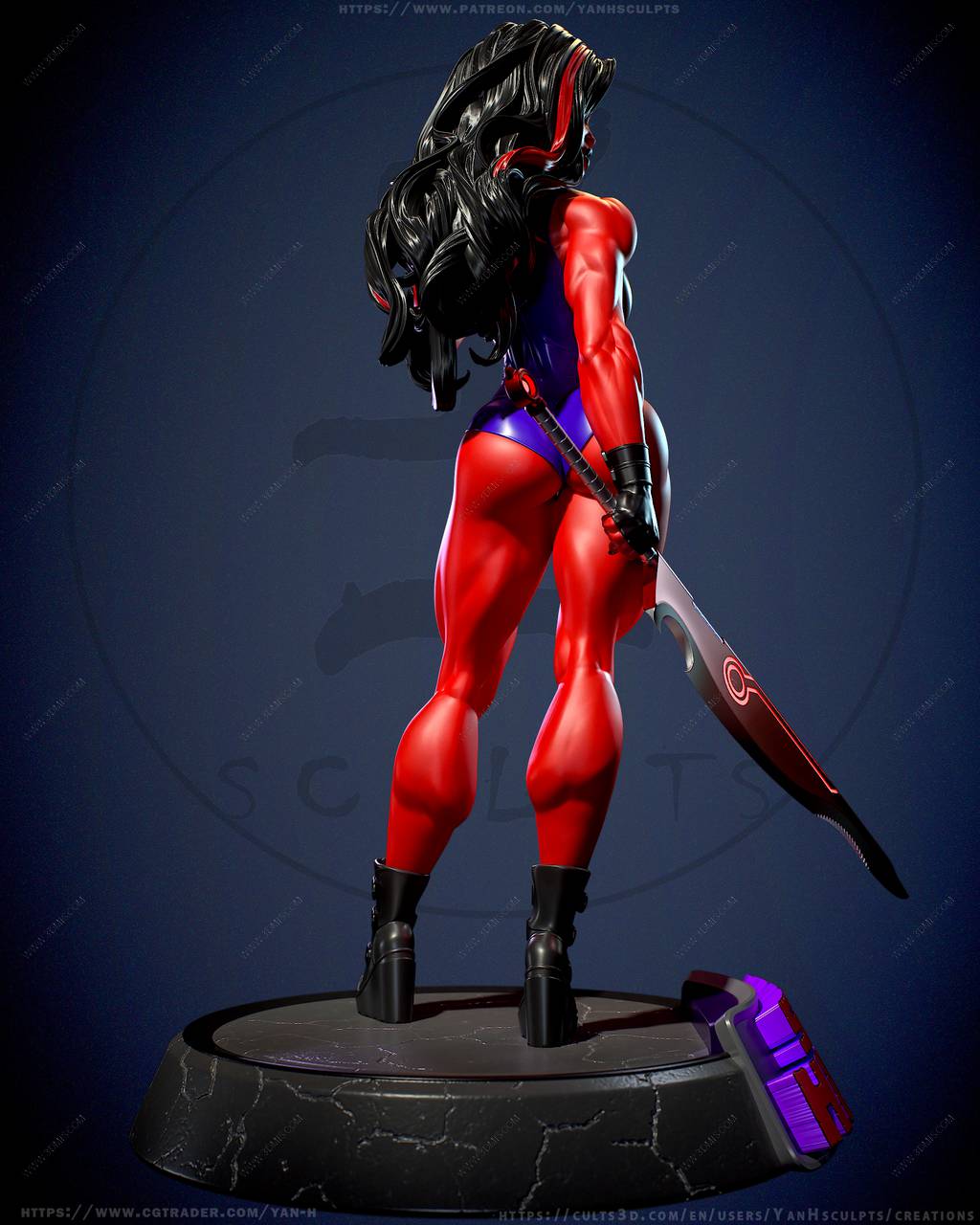 P站图纸印象馆 Yan H 漫威 女红巨人 Yan H 漫威 女红巨人