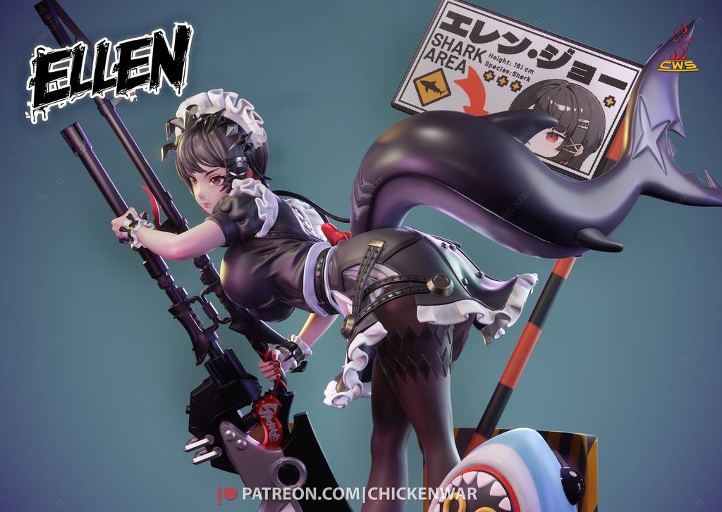 P站图纸印象馆 CW Studio 绝区零 艾莲・乔 CW Studio 绝区零 艾莲・乔