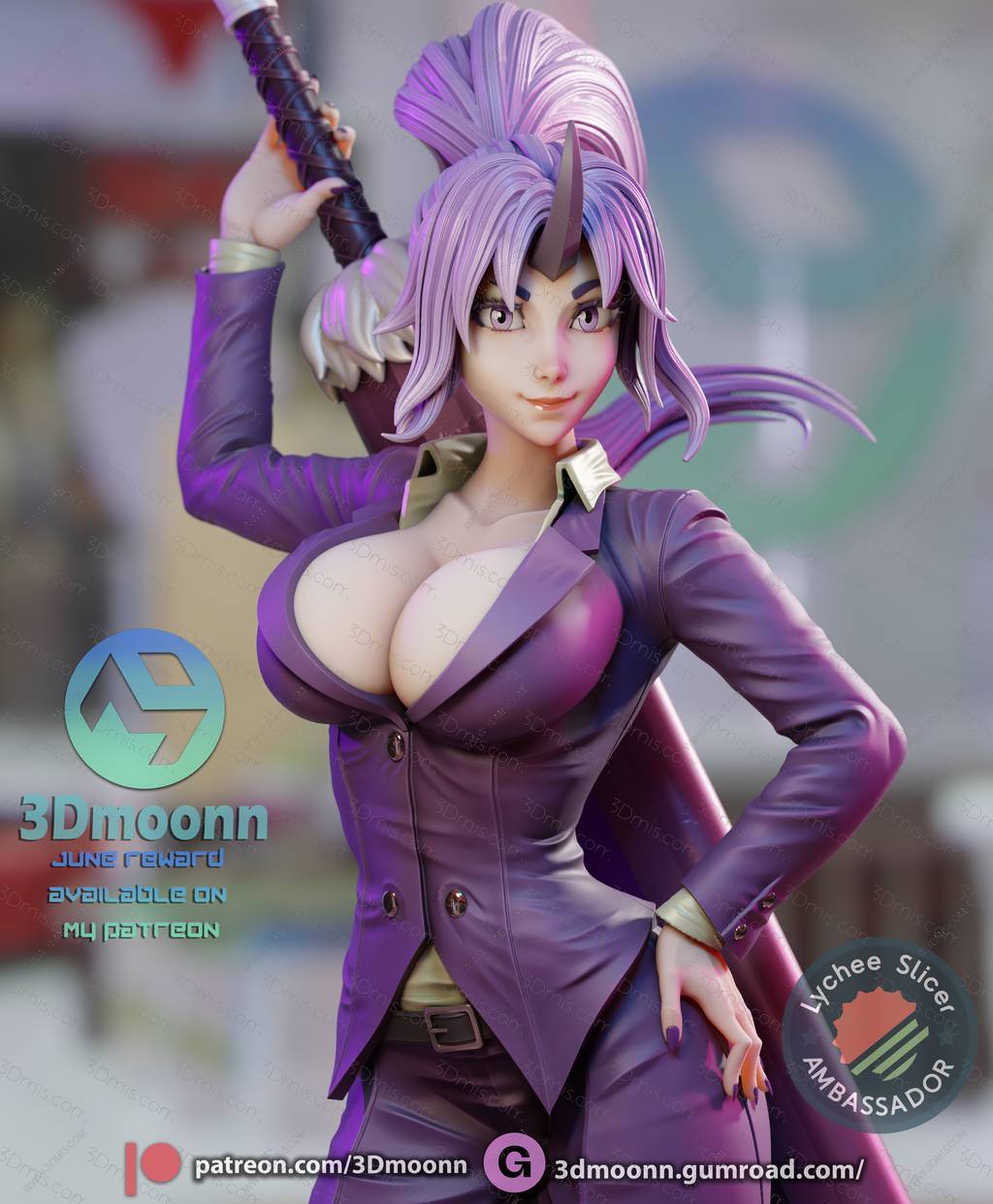 3Dmoonn 关于我转生变成史莱姆这档事 紫苑