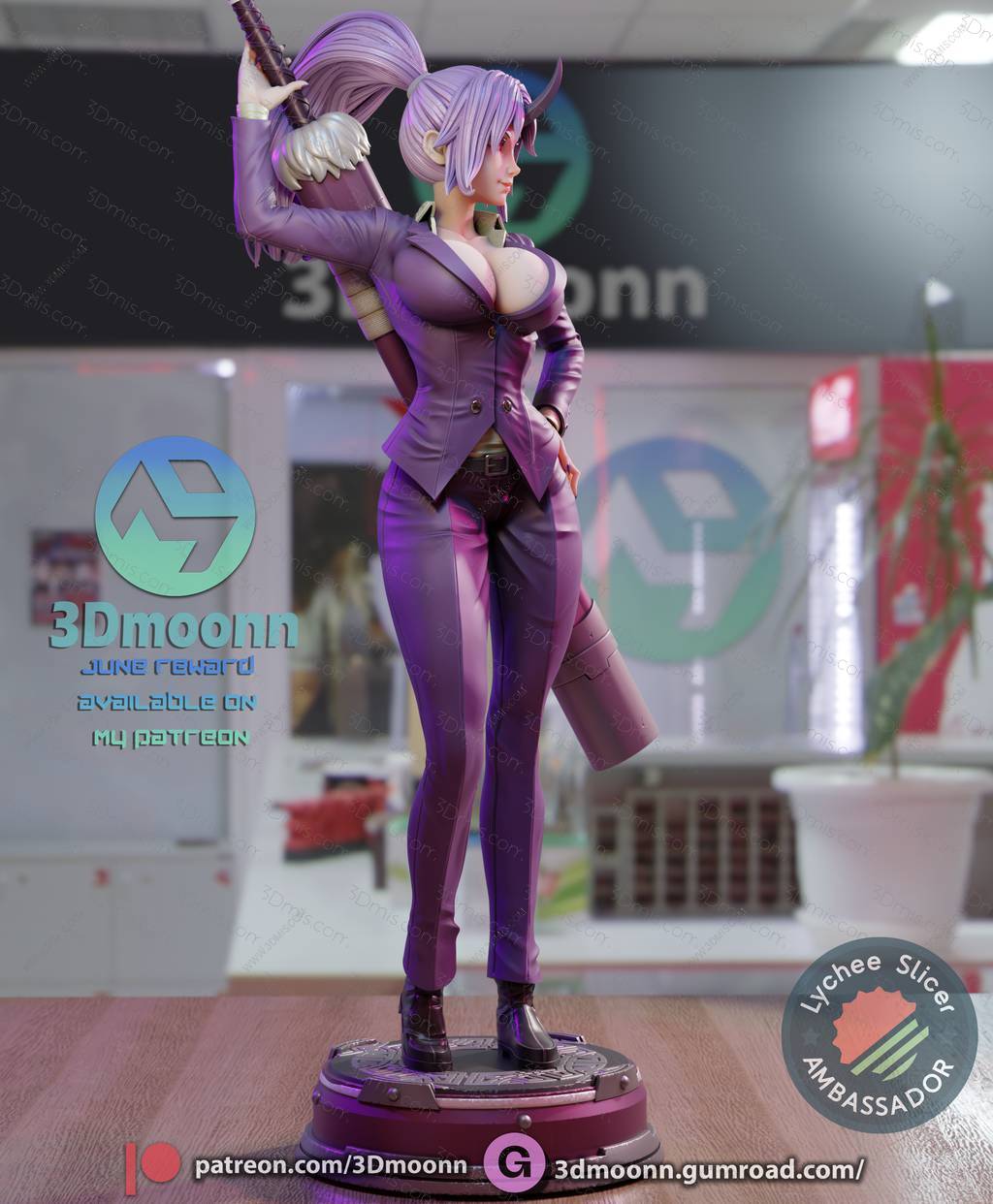 3Dmoonn 关于我转生变成史莱姆这档事 紫苑