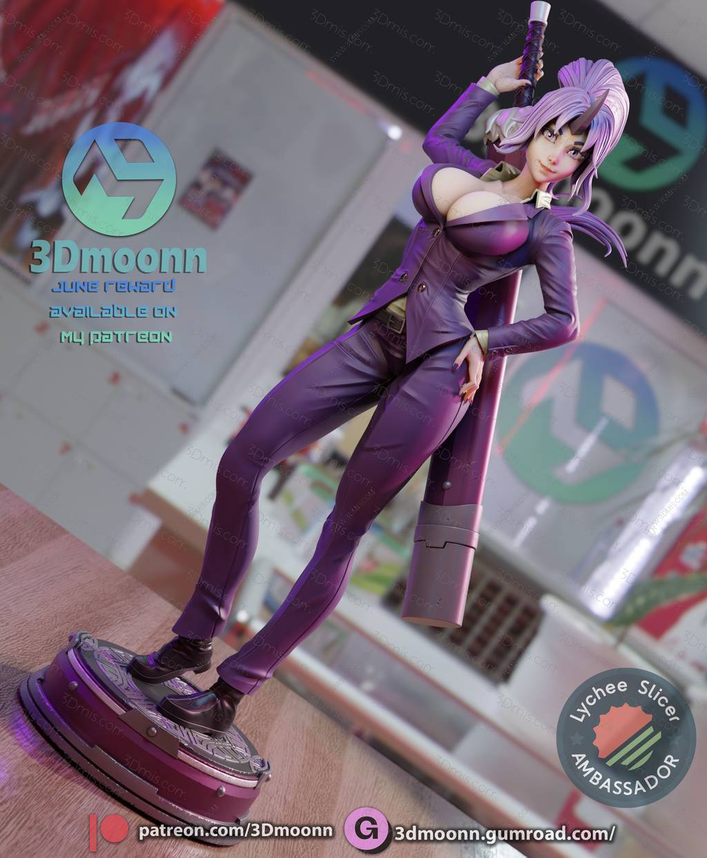 3Dmoonn 关于我转生变成史莱姆这档事 紫苑