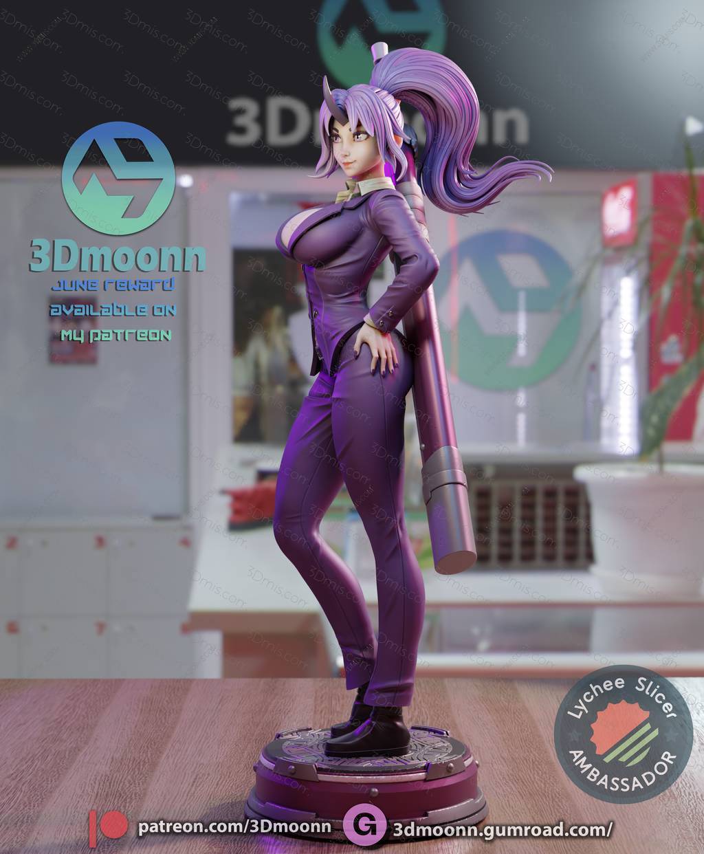 3Dmoonn 关于我转生变成史莱姆这档事 紫苑