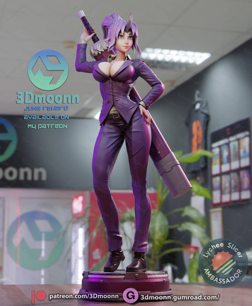 3Dmoonn 关于我转生变成史莱姆这档事 紫苑
