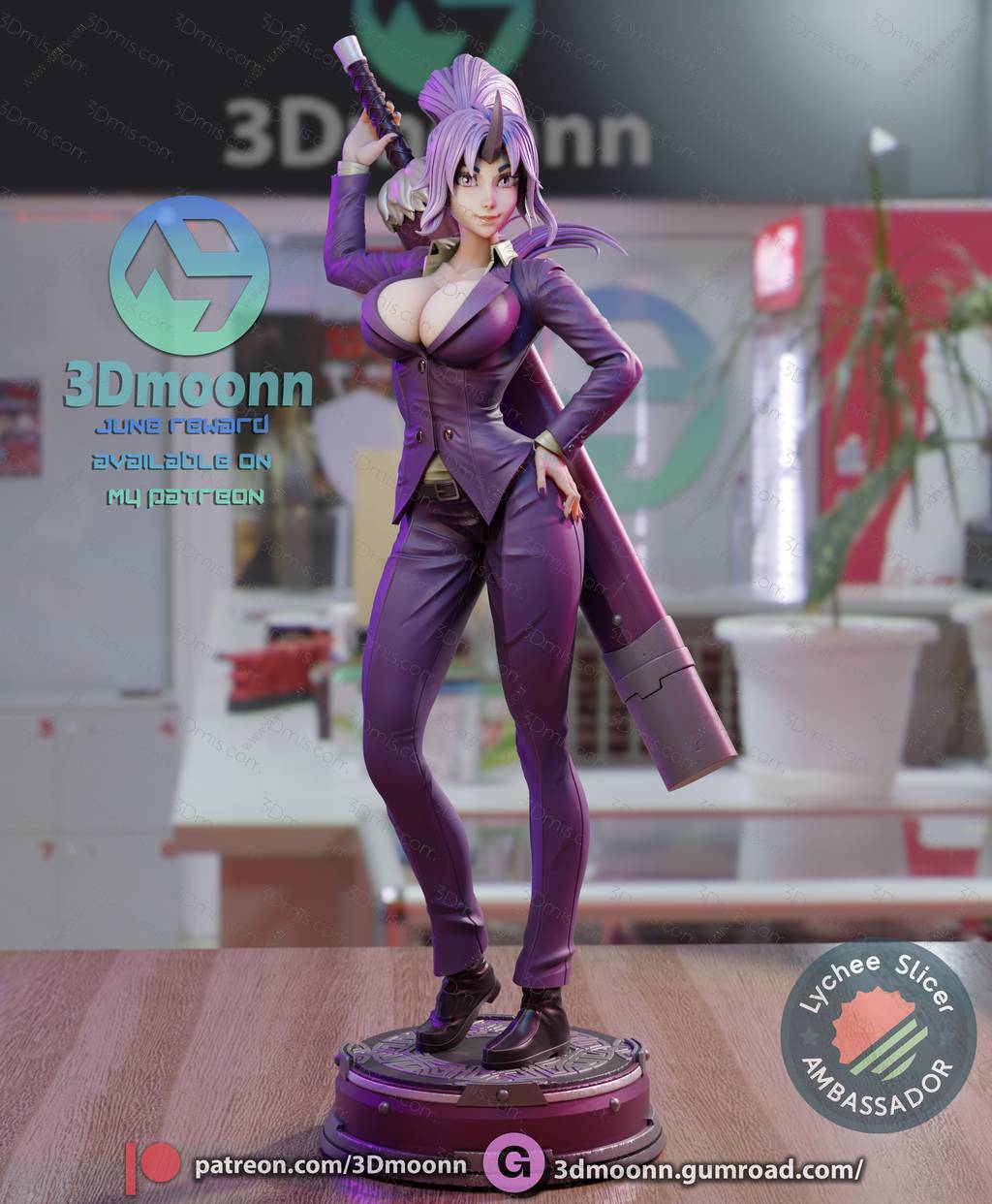 3Dmoonn 关于我转生变成史莱姆这档事 紫苑