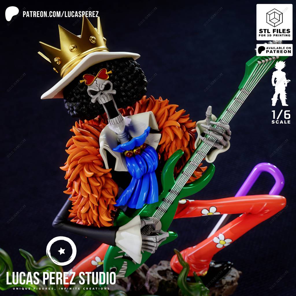 P站图纸印象馆 Lucas Perez 海贼王 布鲁克 Lucas Perez 海贼王 布鲁克