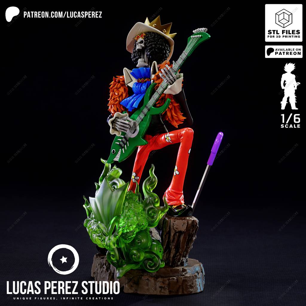 P站图纸印象馆 Lucas Perez 海贼王 布鲁克 Lucas Perez 海贼王 布鲁克