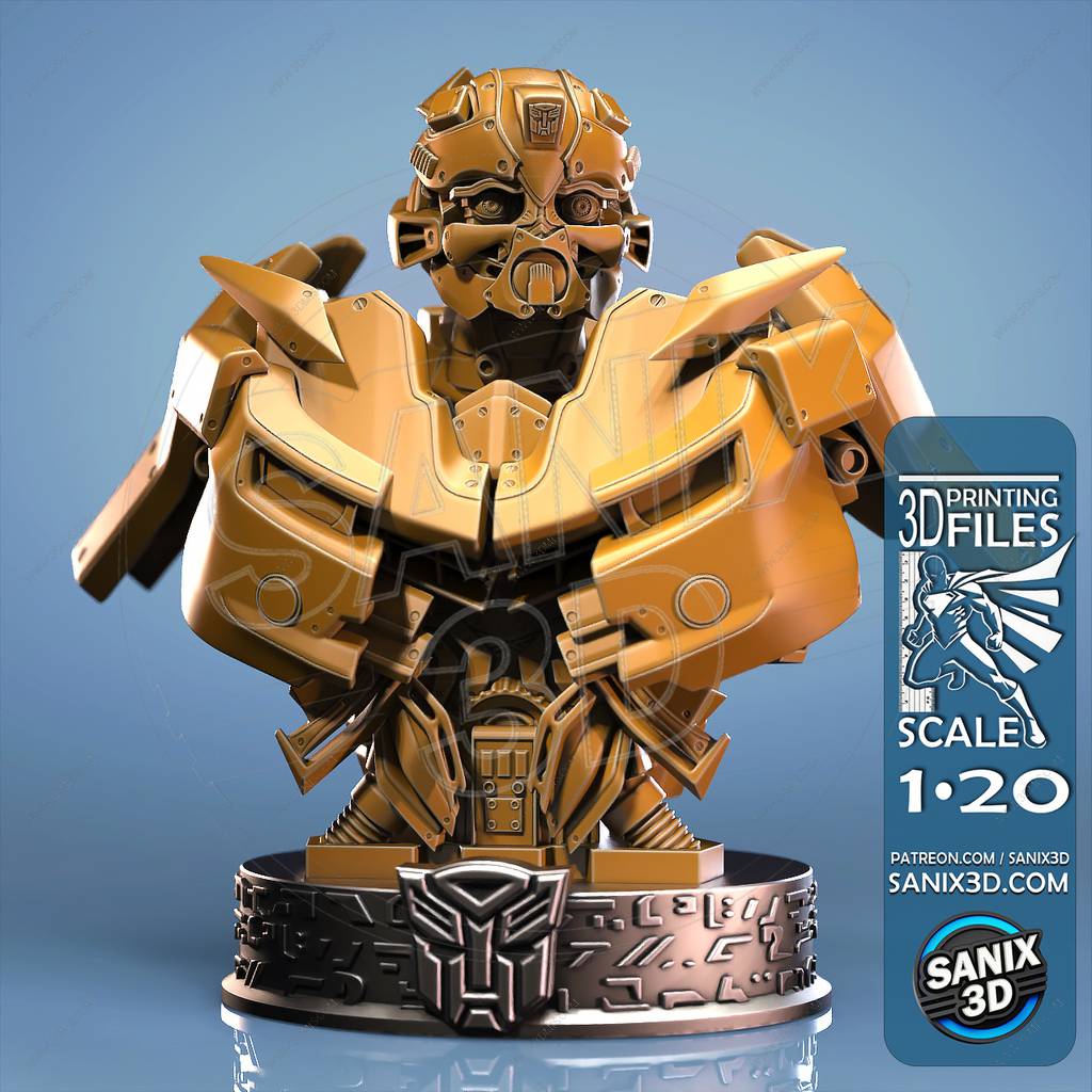 P站图纸印象馆 Sanix3d 变形金钢 大黄蜂 Sanix3d 变形金钢 大黄蜂