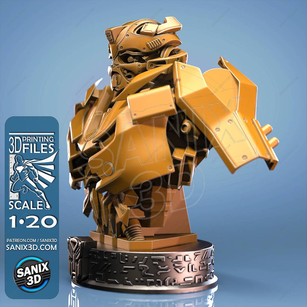 P站图纸印象馆 Sanix3d 变形金钢 大黄蜂 Sanix3d 变形金钢 大黄蜂