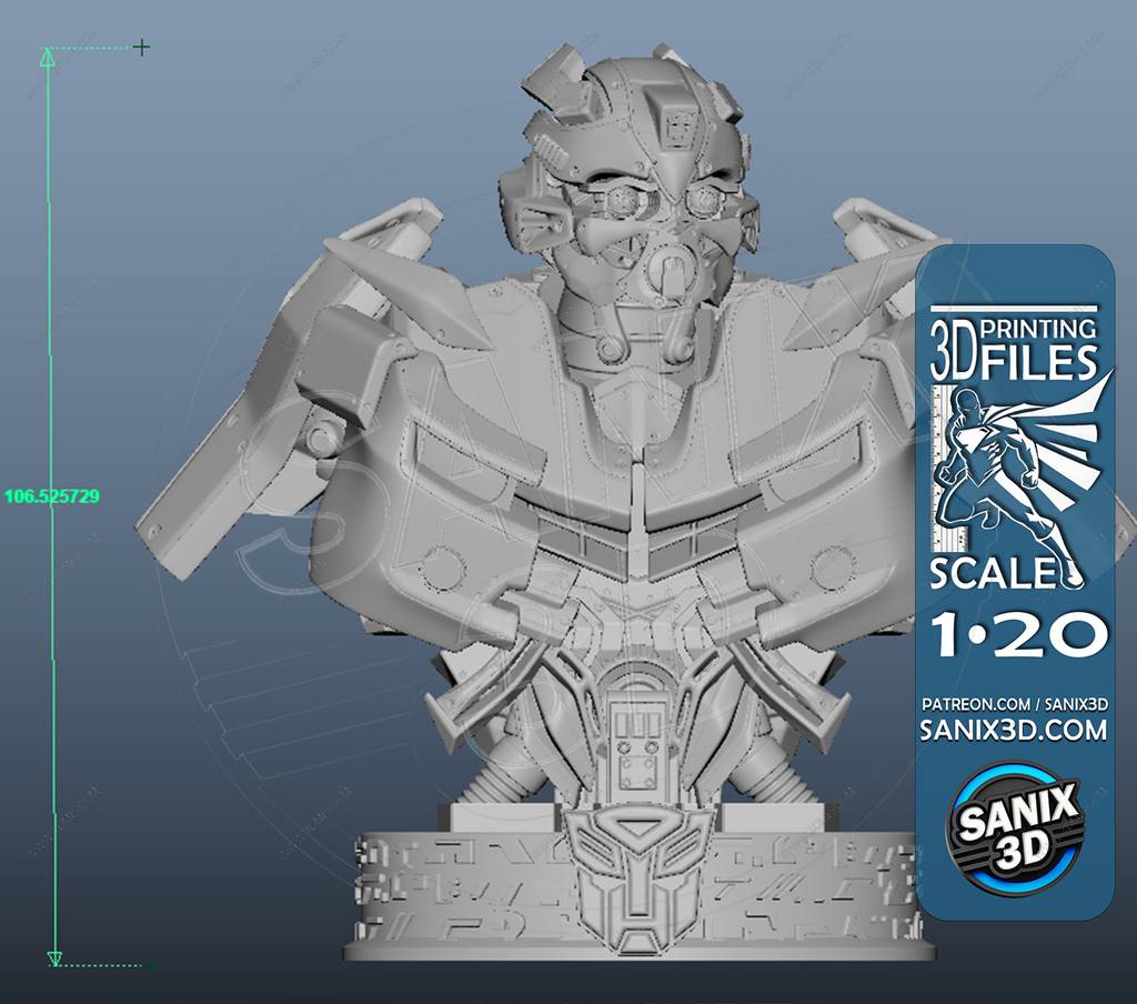 P站图纸印象馆 Sanix3d 变形金钢 大黄蜂 Sanix3d 变形金钢 大黄蜂