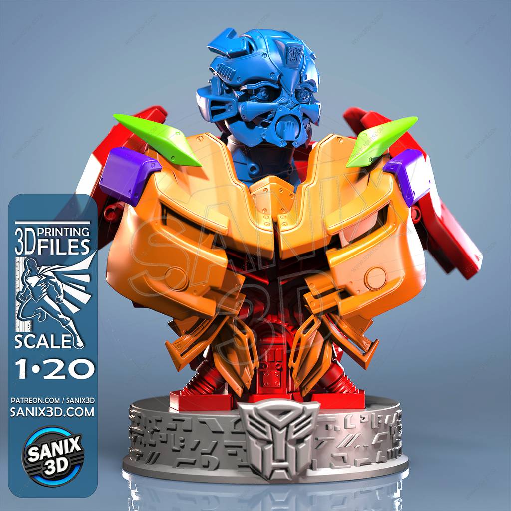 P站图纸印象馆 Sanix3d 变形金钢 大黄蜂 Sanix3d 变形金钢 大黄蜂