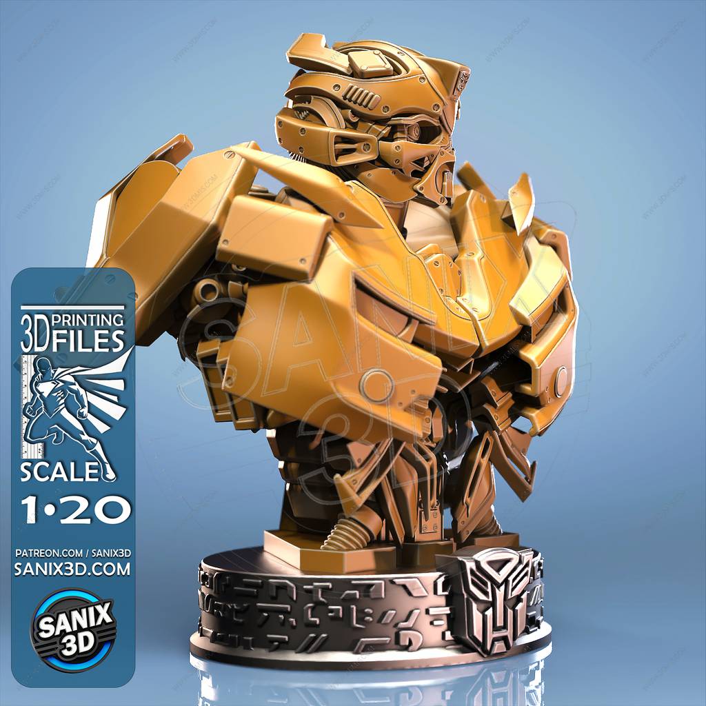 P站图纸印象馆 Sanix3d 变形金钢 大黄蜂 Sanix3d 变形金钢 大黄蜂