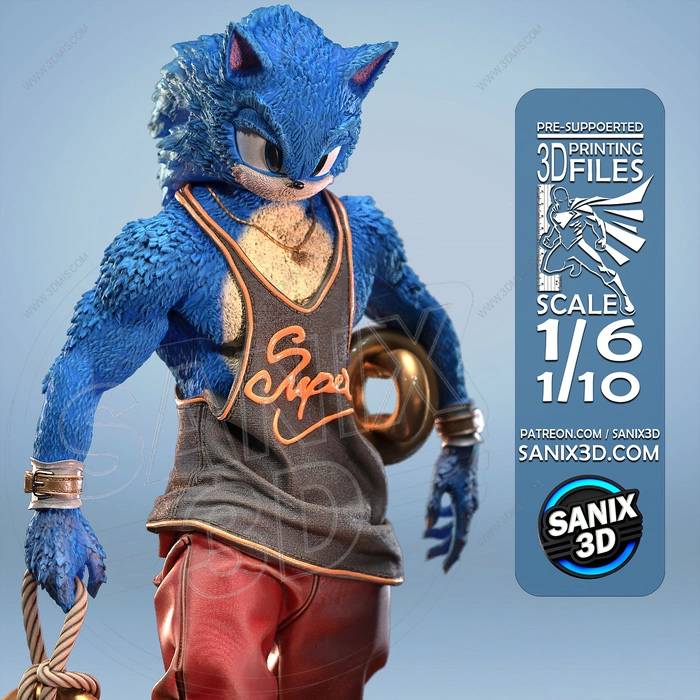 P站图纸印象馆 Sanix3d 索尼克 Sanix3d 索尼克