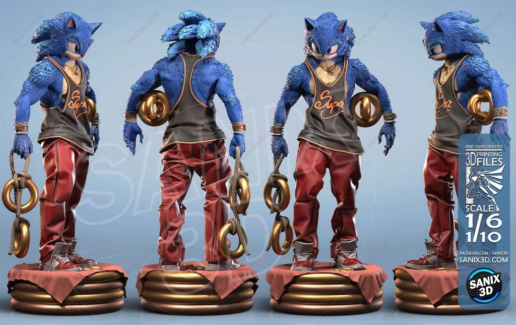 P站图纸印象馆 Sanix3d 索尼克 Sanix3d 索尼克