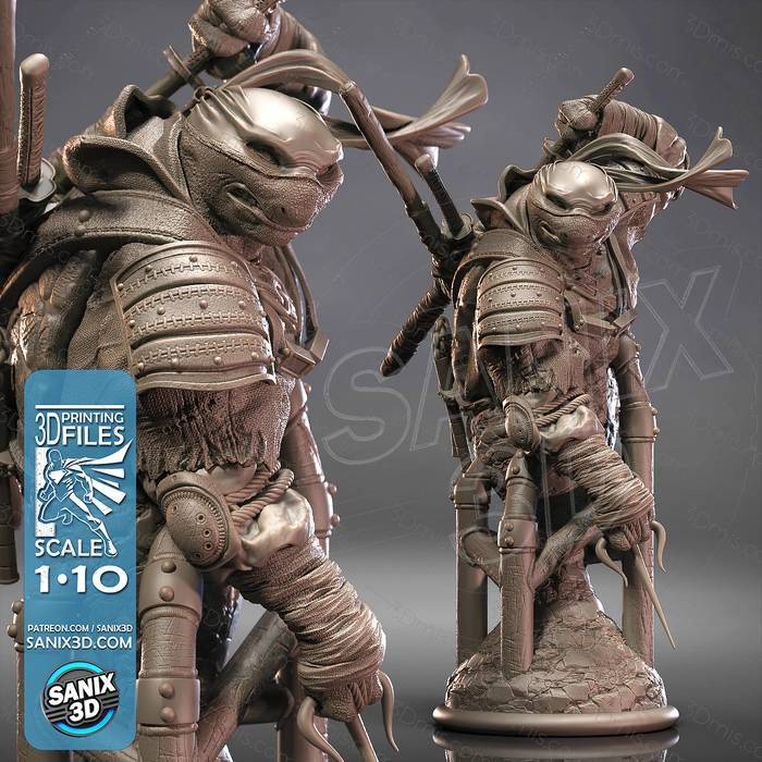 P站图纸印象馆 Sanix3d 忍者神龟 最后的浪人 Sanix3d 忍者神龟 最后的浪人