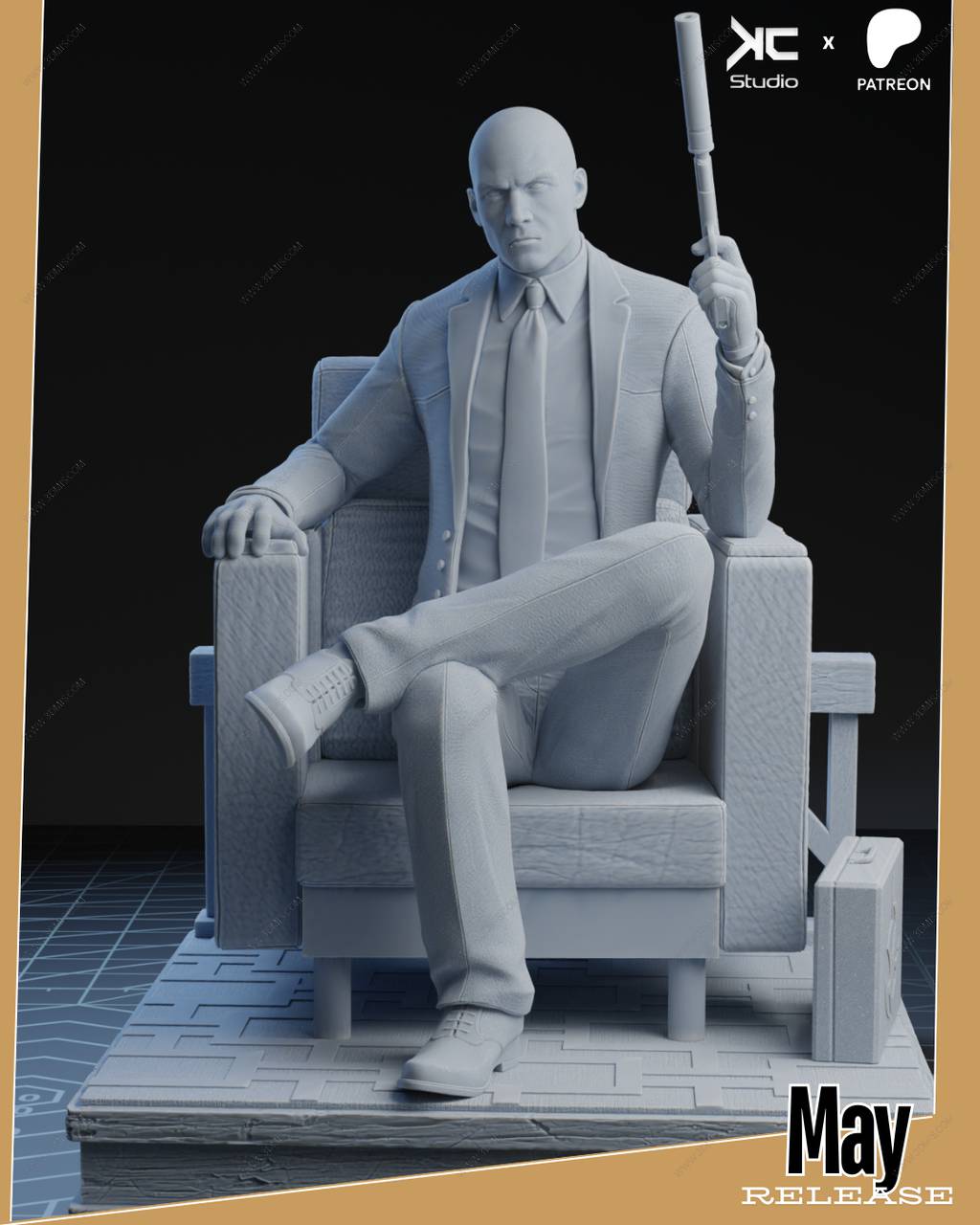 P站图纸印象馆 KcStudio 杀手 代号47 KcStudio 杀手 代号47